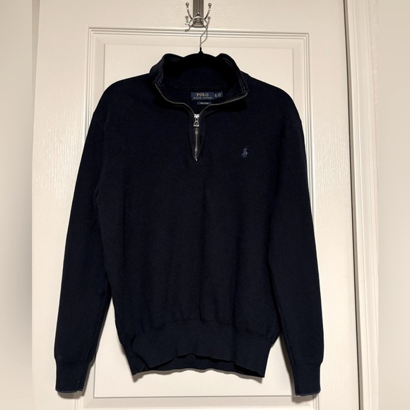 Ralph Lauren Other - Ralph Lauren Kids XL Dark Blue Zip-Up Sweater